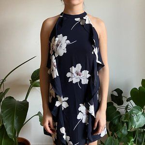 Eclair Navy Floral Dress Size XS- NWT